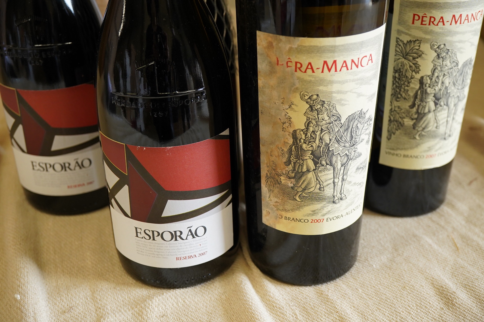 A mixed parcel of Portuguese Alentejo red and white wine